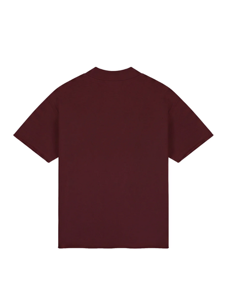 Malelions Heavyweight Applique T-Shirt - Burgundy Malelions Malelions Heavyweight Applique T-Shirt - Burgundy