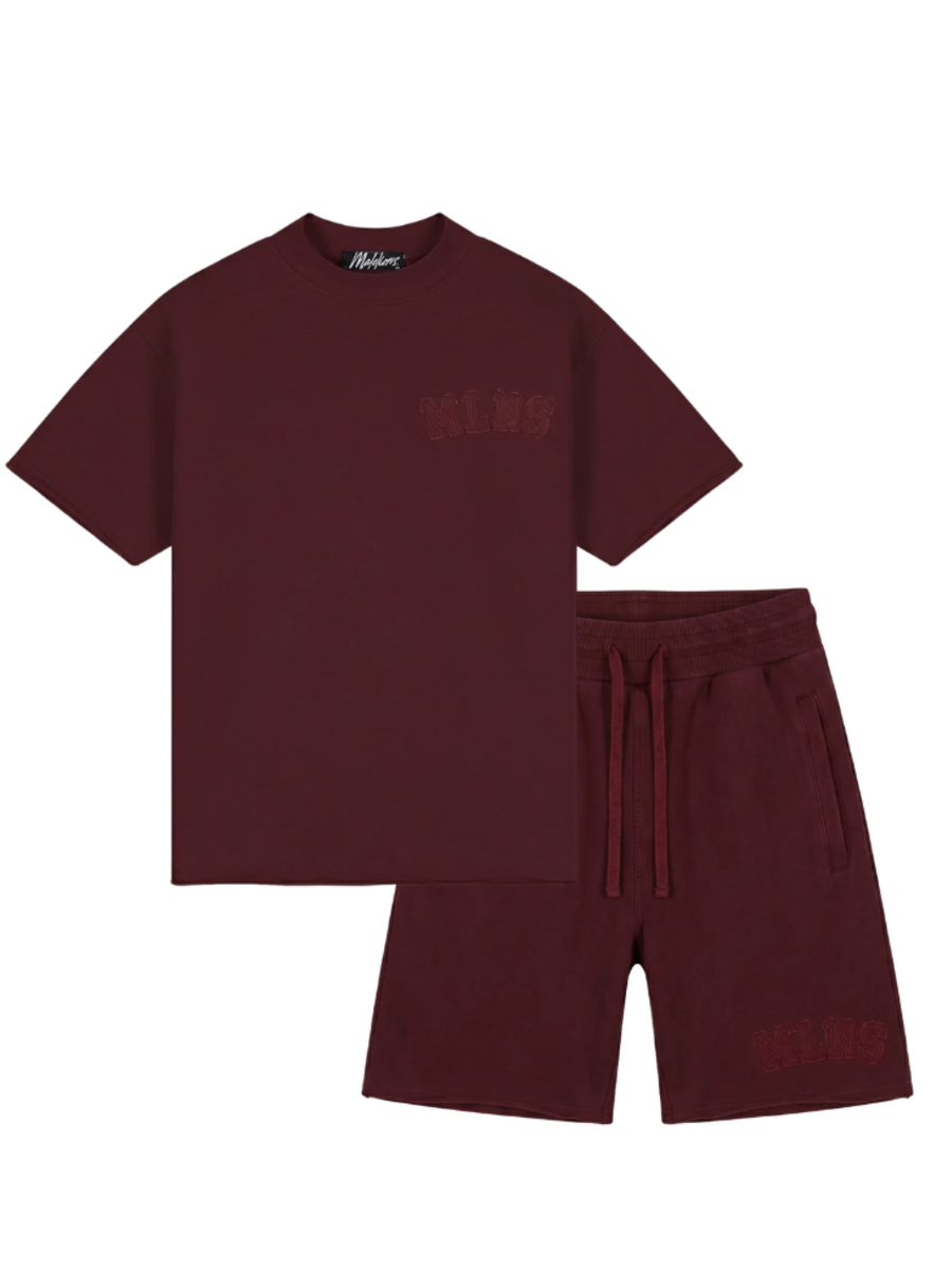 Malelions Heavyweight Applique Combi-set - Burgundy Malelions Malelions Heavyweight Applique Combi-set - Burgundy