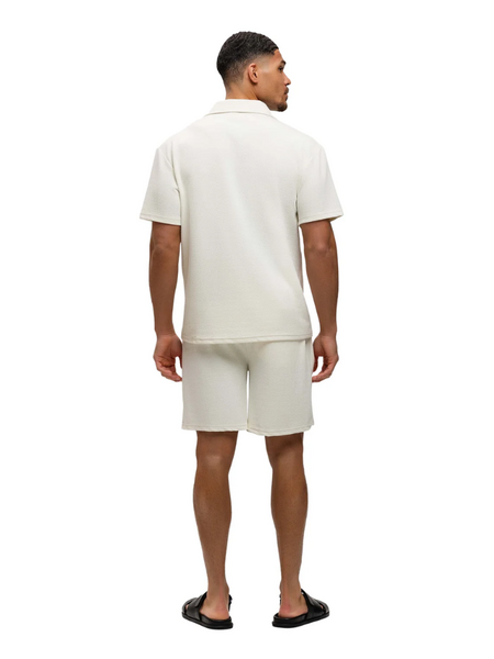 Malelions Cloud Texture Shorts - Off-White Malelions Malelions Cloud Texture Shorts - Off-White