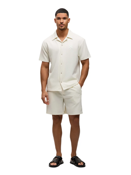 Malelions Malelions Cloud Texture Shorts - Off-White Malelions Cloud Texture Shorts - Off-White