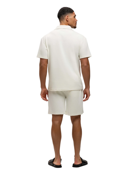 Malelions Cloud Texture Shirt - Off-White Malelions Malelions Cloud Texture Shirt - Off-White