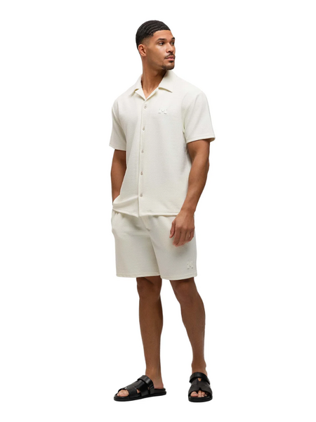 Malelions Malelions Cloud Texture Shirt - Off-White Malelions Cloud Texture Shirt - Off-White