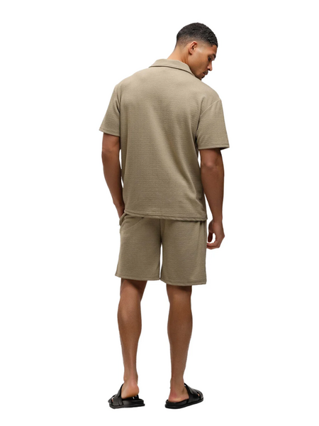 Malelions Cloud Texture Shirt - Taupe Malelions Malelions Cloud Texture Shirt - Taupe