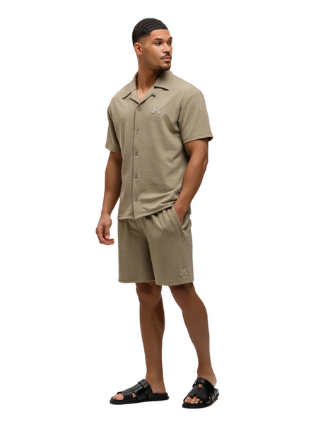 Malelions Malelions Cloud Texture Shirt - Taupe Malelions Cloud Texture Shirt - Taupe