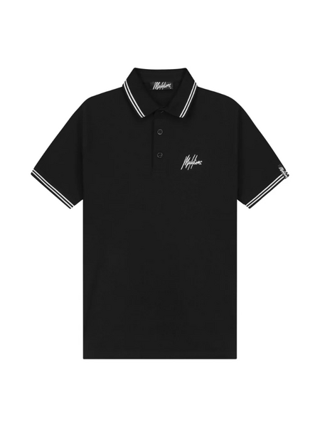 Malelions Malelions Signature Polo - White/Black Malelions Signature Polo - White/Black