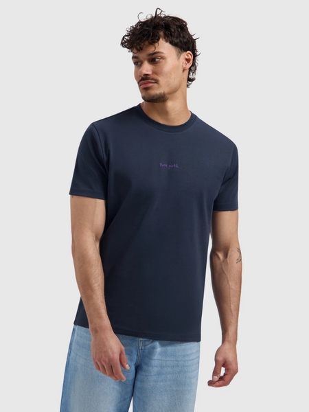 pure path Pure Path Pixel Flower T-shirt - Dark Navy