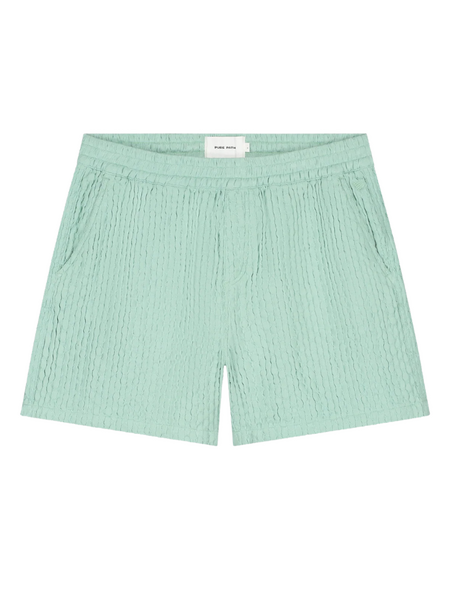 Pure Path Structured Dobby Weave Shorts - Mint pure path Pure Path Structured Dobby Weave Shorts - Mint
