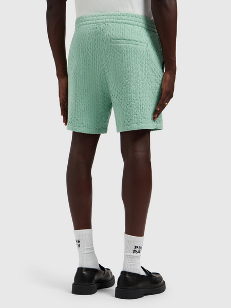 Pure Path Structured Dobby Weave Shorts - Mint pure path Pure Path Structured Dobby Weave Shorts - Mint