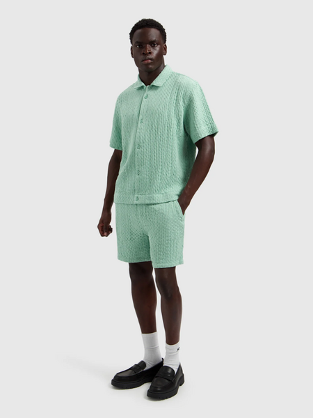 pure path Pure Path Structured Dobby Weave Shortsleeved - Mint
