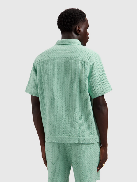 pure path Pure Path Structured Dobby Weave Shortsleeved - Mint