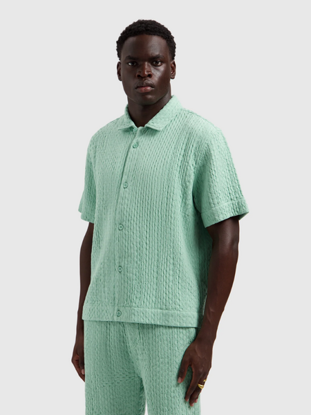 Pure Path Structured Dobby Weave Shortsleeved - Mint