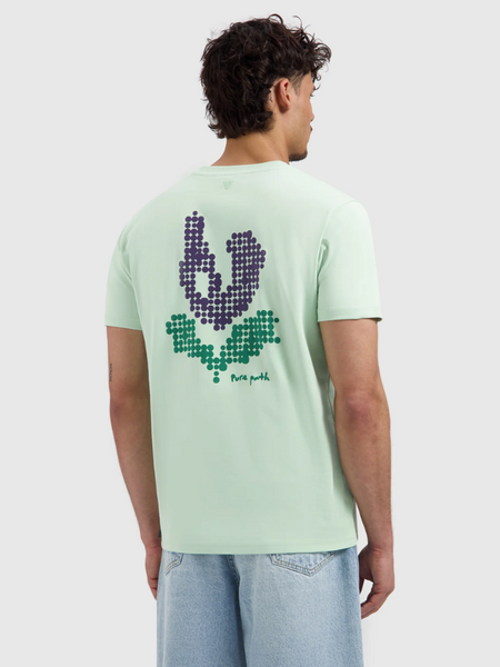 Pure Path Pixel Flower T-shirt - Light Green