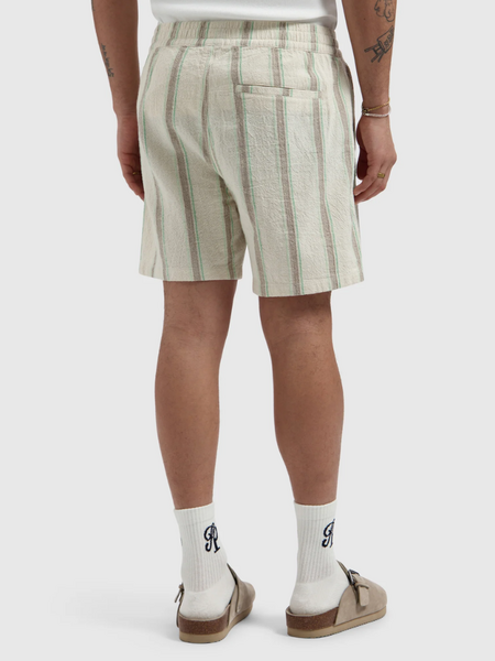 pure path Pure Path Striped Shorts - Ecru