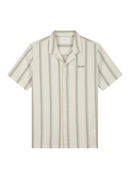 Pure Path Striped Shortsleeved Shirt - Ecru pure path Pure Path Striped Shortsleeved Shirt - Ecru