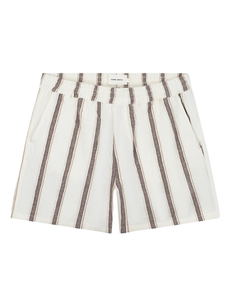 Pure Path Striped Shorts - Off White pure path Pure Path Striped Shorts - Off White