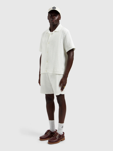 Pure Path Pure Path Structured Dobby Weave Shortsleeved - Off White