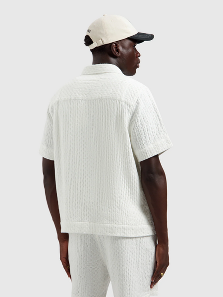 Pure Path Pure Path Structured Dobby Weave Shortsleeved - Off White
