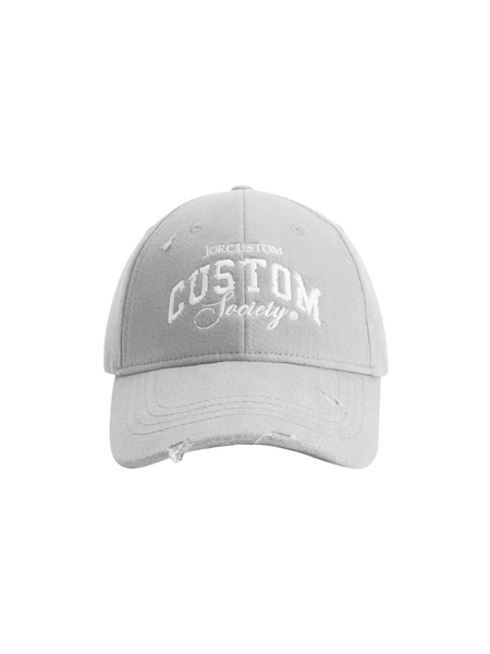 JorCustom CustomSociety Denim Cap - Light Grey JorCustom JorCustom CustomSociety Denim Cap - Light Grey