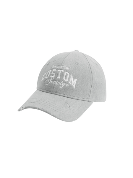 JorCustom CustomSociety Denim Cap - Light Grey JorCustom JorCustom CustomSociety Denim Cap - Light Grey