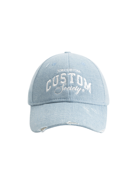 JorCustom JorCustom CustomSociety Denim Cap - Light Blue JorCustom CustomSociety Denim Cap - Light Blue