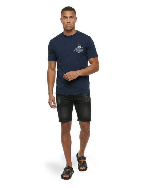 Malelions Washed Denim Shorts - Black Rinse Malelions Malelions Washed Denim Shorts - Black Rinse
