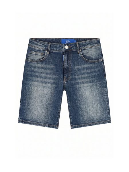 Malelions Washed Denim Shorts - Dark Blue Malelions Malelions Washed Denim Shorts - Dark Blue