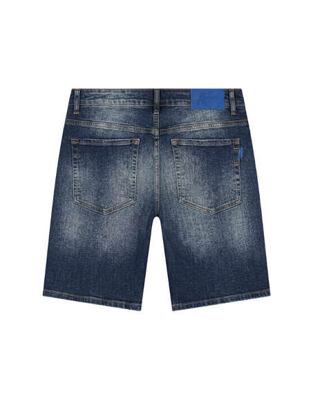 Malelions Washed Denim Shorts - Dark Blue Malelions Malelions Washed Denim Shorts - Dark Blue