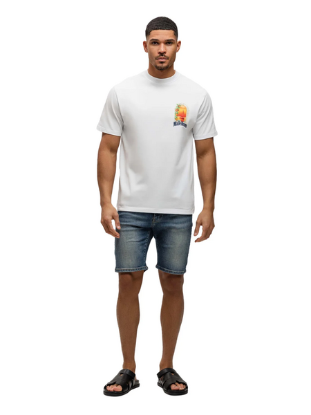Malelions Washed Denim Shorts - Dark Blue Malelions Malelions Washed Denim Shorts - Dark Blue