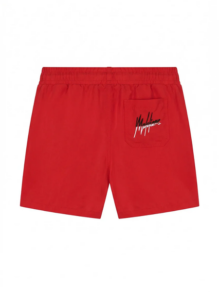 Malelions Kids Split Swim Shorts - Red/White Malelions Malelions Kids Split Swim Shorts - Red/White