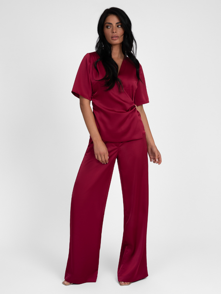 Nikkie Ribe Pants - Grape Nikkie Nikkie Ribe Pants - Grape