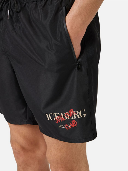 Iceberg MEDIUM BOARDSHORT - Black Iceberg Iceberg MEDIUM BOARDSHORT - Black