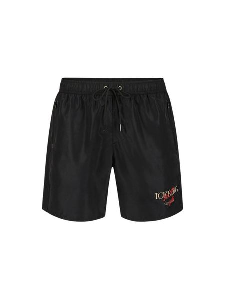 Iceberg MEDIUM BOARDSHORT - Black Iceberg Iceberg MEDIUM BOARDSHORT - Black
