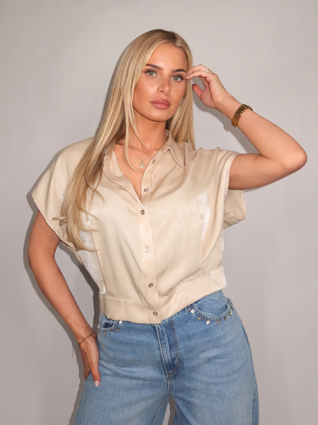 Rinascimento Rinascimento Mira Camicia - Beige scuro Rinascimento Mira Camicia - Beige scuro