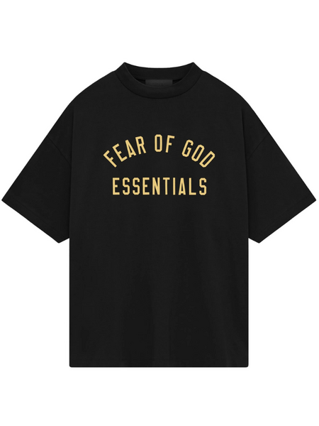 Fear of God Fear of God Essentials Jersey Crewneck T-Shirt - Black Fear of God Essentials Jersey Crewneck T-Shirt - Black