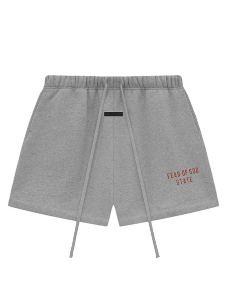 Fear of God Fear of God Essentials Fleece Soccer Shorts - Dark Heather Fear of God Essentials Fleece Soccer Shorts - Dark Heather