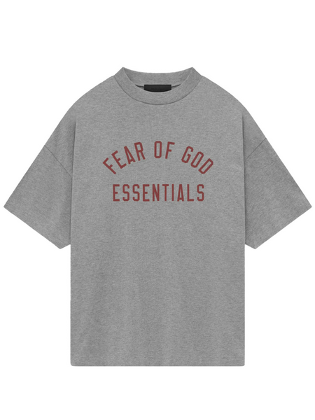 Fear of God Fear of God Essentials Jersey Crewneck T-Shirt - Dark Heather Fear of God Essentials Jersey Crewneck T-Shirt - Dark Heather