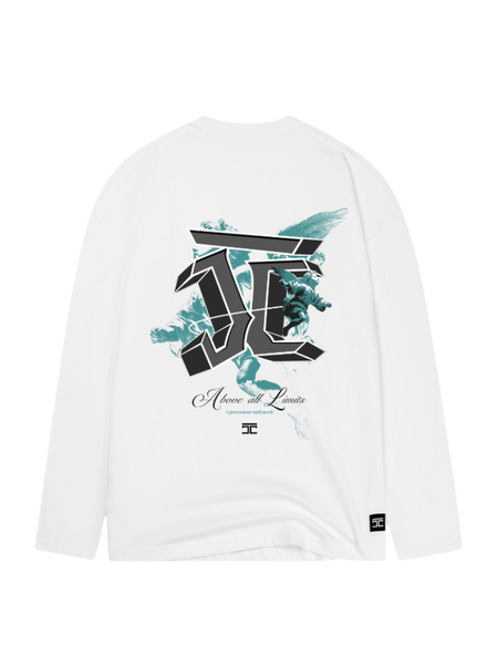 JorCustom JorCustom AboveAllLimits Longsleeve T-Shirt - White JorCustom AboveAllLimits Longsleeve T-Shirt - White