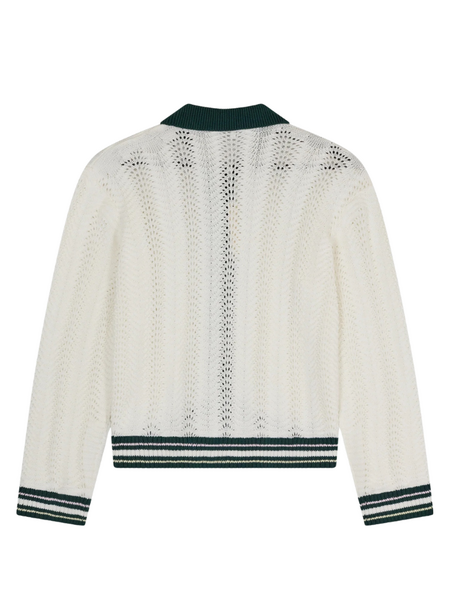 The Couture Club The Couture Club Women Long Sleeve Crochet Shirt - Forest Green