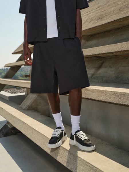 The Couture Club The Couture Club Textured Tailored Shorts - Black The Couture Club Textured Tailored Shorts - Black