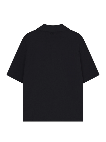 The Couture Club Textured Reverse Shirt - Black The Couture Club The Couture Club Textured Reverse Shirt - Black