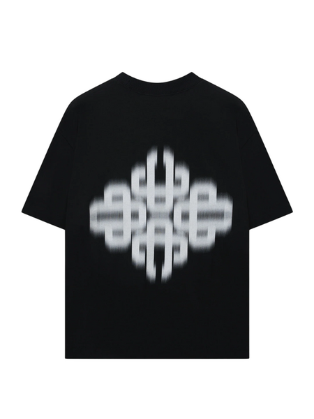 The Couture Club Motion Blurred Emblem T-Shirt - Black/White The Couture Club The Couture Club Motion Blurred Emblem T-Shirt - Black/White