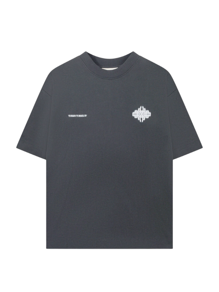 The Couture Club Motion Blurred Emblem T-Shirt - Charcoal The Couture Club The Couture Club Motion Blurred Emblem T-Shirt - Charcoal