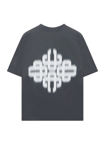 The Couture Club Motion Blurred Emblem T-Shirt - Charcoal The Couture Club The Couture Club Motion Blurred Emblem T-Shirt - Charcoal