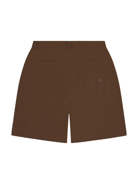 The Couture Club Textured Tailored Shorts - Brown The Couture Club The Couture Club Textured Tailored Shorts - Brown