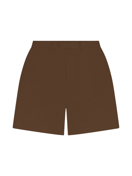 The Couture Club Textured Tailored Shorts - Brown The Couture Club The Couture Club Textured Tailored Shorts - Brown