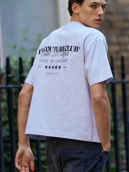 The Couture Club The Couture Club Hotel De Couture T-Shirt - Grey Marl - Copy