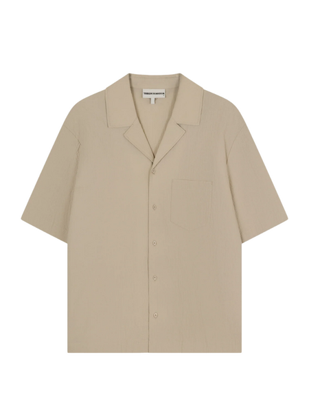 The Couture Club Textured Reverse Shirt - Stone The Couture Club The Couture Club Textured Reverse Shirt - Stone