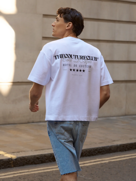 The Couture Club Hotel De Couture T-Shirt - White/Black
