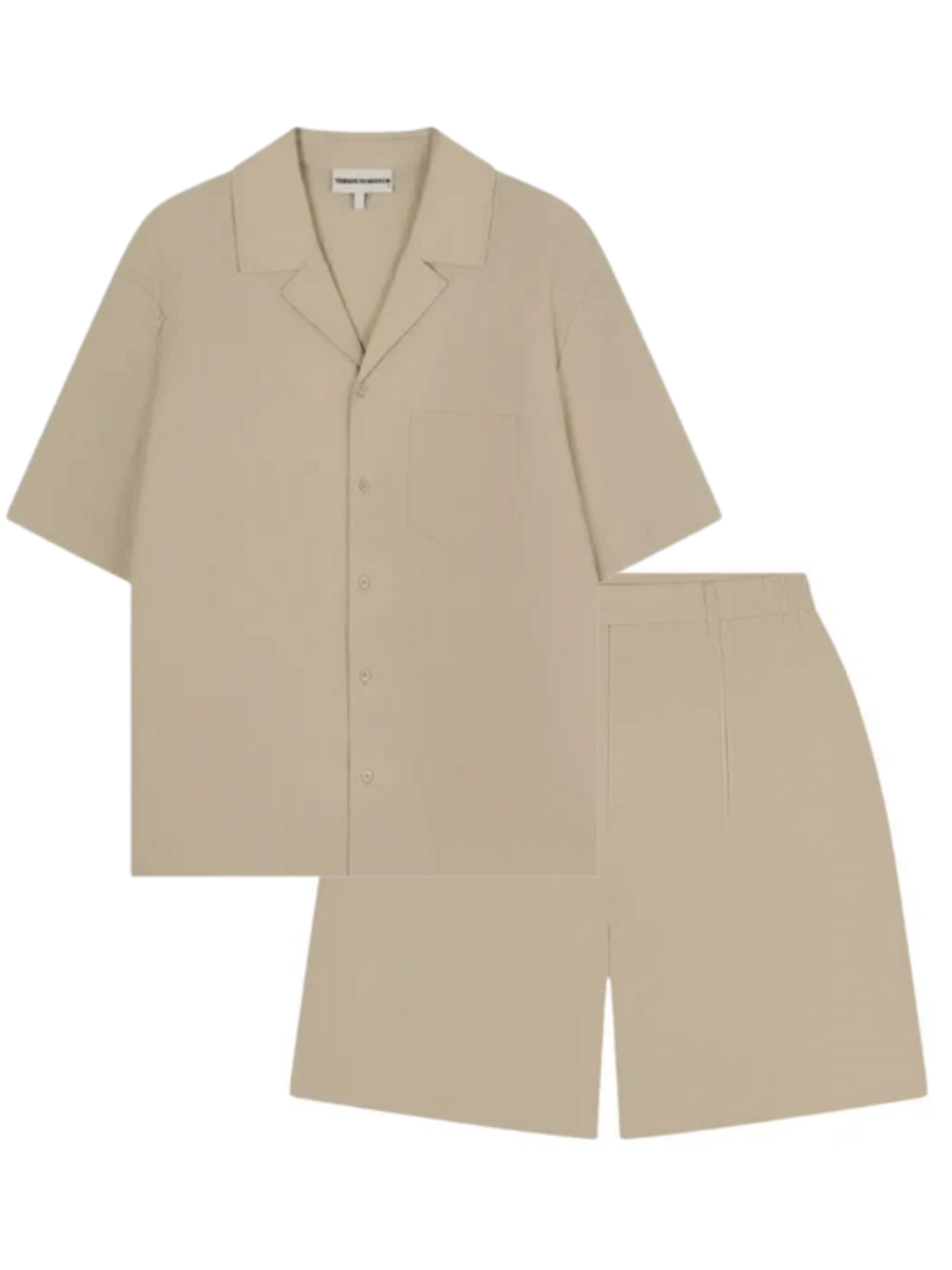 The Couture Club Textured Tailored Combi-set - Stone The Couture Club The Couture Club Textured Tailored Combi-set - Stone
