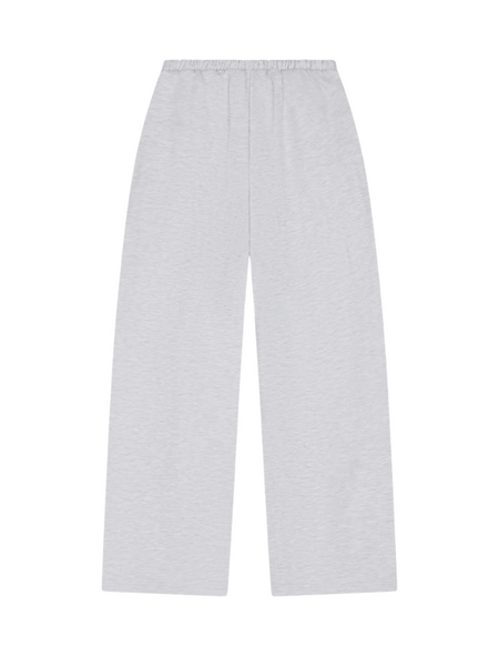 The Couture Club Women Pleat Detail Wide Leg Joggers - Grey Marl The Couture Club The Couture Club Women Pleat Detail Wide Leg Joggers - Grey Marl